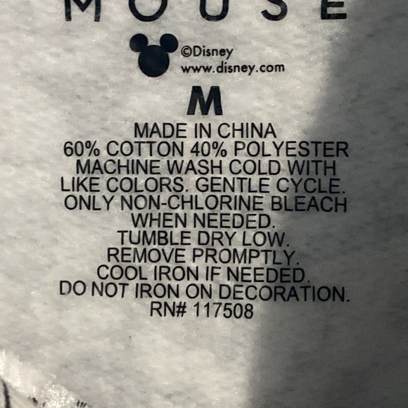 AUTHENTIC DISNEY HOODIE MICKEY FRONT POCKET EUC BUY BEFORE YOU GO & SAVE SIZE M - Picture 8 of 8